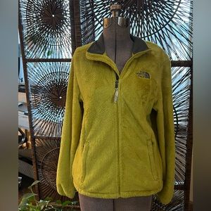 The North Face Osito Jacket Fuzzy Fleece Zip Up in Chartreuse | Size Small